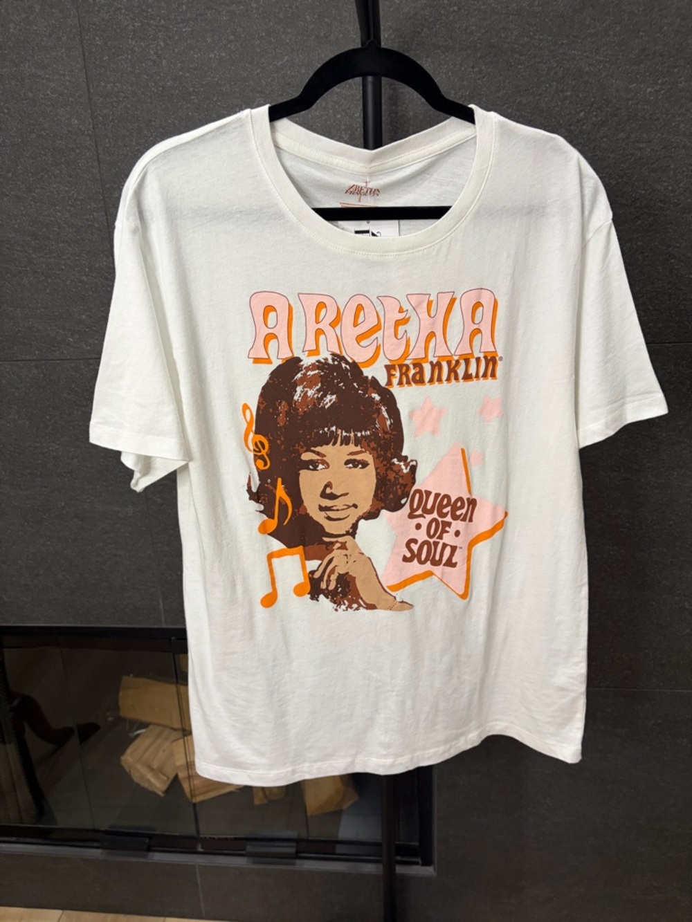 Aretha Franklin Band Tee Size Oversized Small